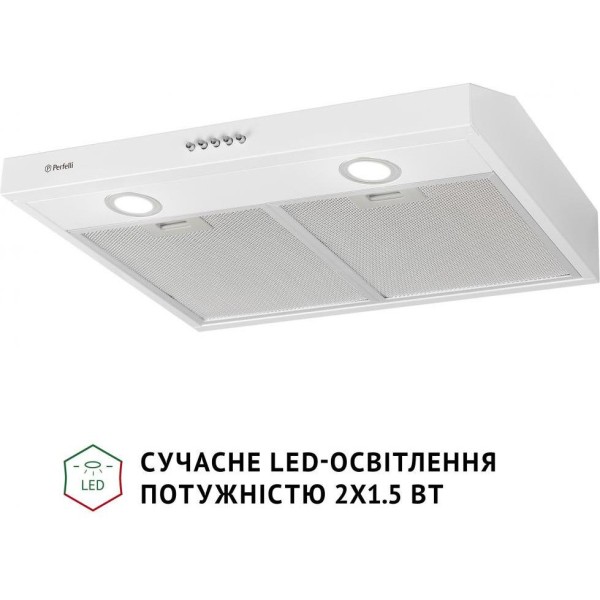 Витяжка пласка Perfelli PL 6002 W LED