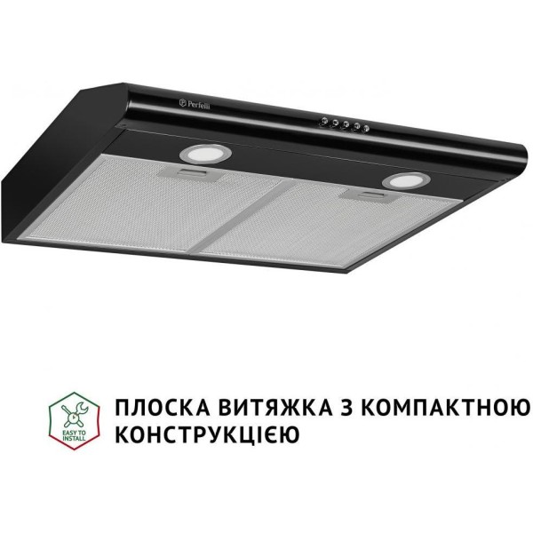 Витяжка пласка Perfelli PL 6022 BL LED