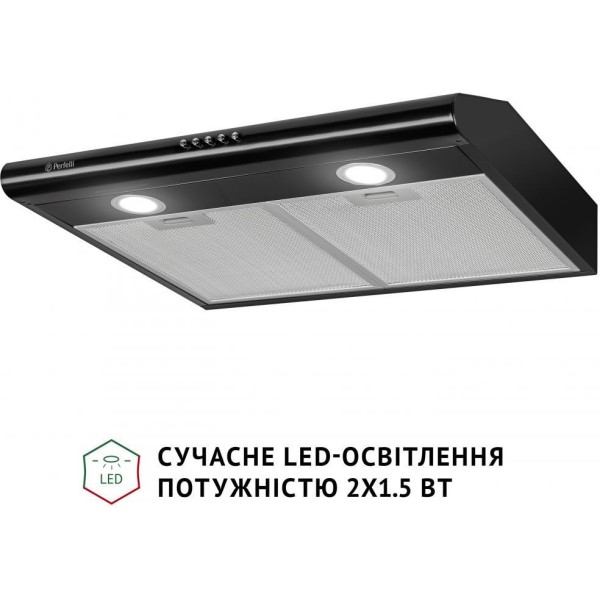 Витяжка пласка Perfelli PL 6022 BL LED
