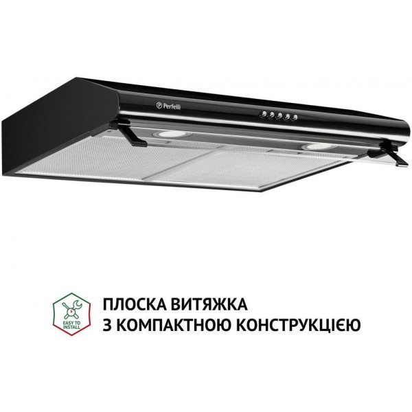 Витяжка пласка Perfelli PL 6042 BL LED