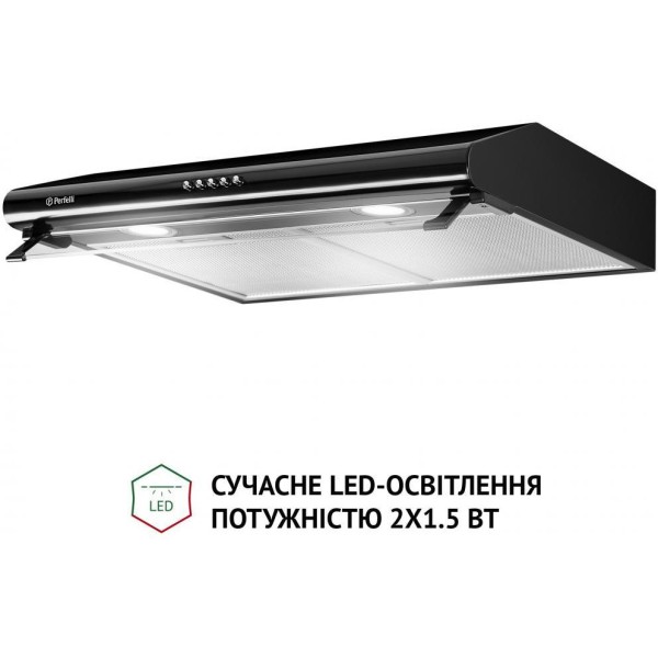 Витяжка пласка Perfelli PL 6042 BL LED