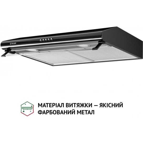 Витяжка пласка Perfelli PL 6042 BL LED