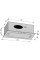 Витяжка вбудована Ventolux PUNTO 52 WH (950) PB