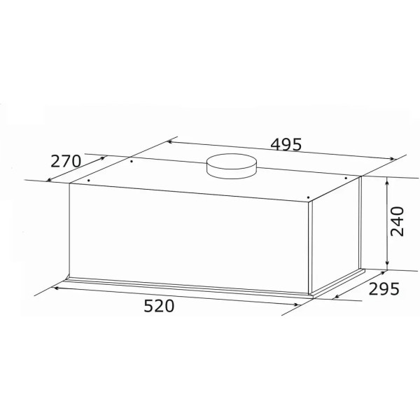 Витяжка вбудована GRANADO Palamos 4613-1200 Black glass