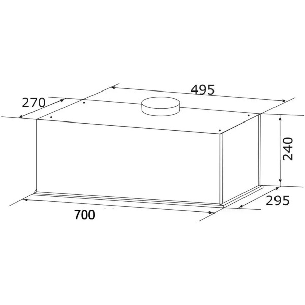 Витяжка вбудована GRANADO Palamos 4713-1200 Black glass