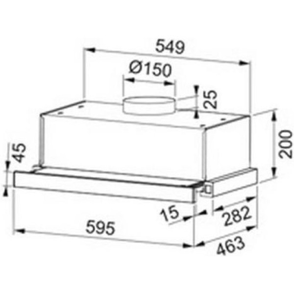 Витяжка телескопічна Faber TLSC X A60 2LS (305.0569.214)