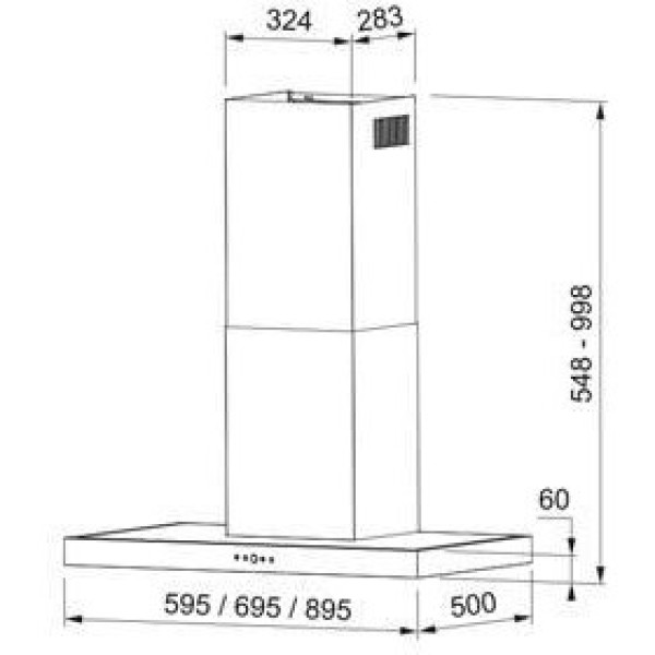Витяжка Т-подібна Faber TSP X A60 2LS (325.0568.817)