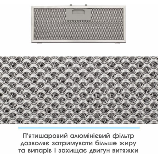 Витяжка вбудована Eleyus URBAN 800 LED 52 BL