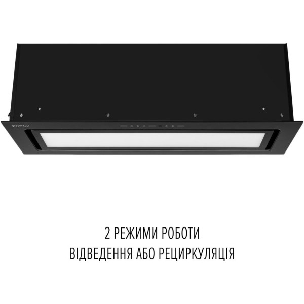 Витяжка вбудована Perfelli VISION 9 NERO SILENZIO