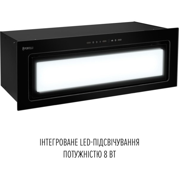 Витяжка вбудована Perfelli VISION 9 NERO SILENZIO