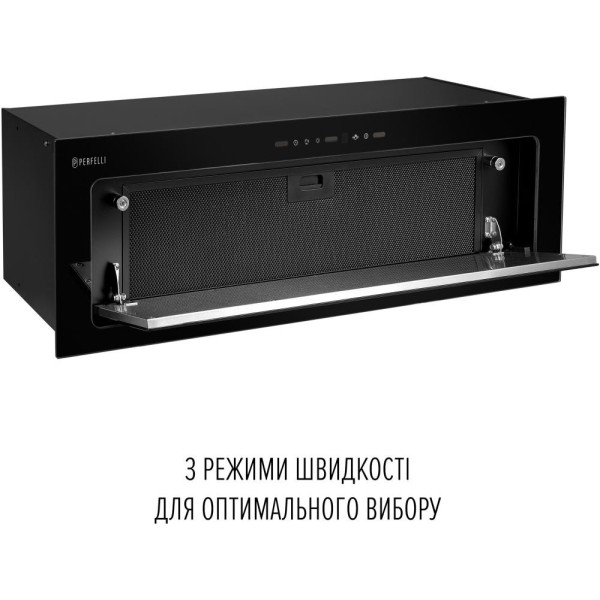 Витяжка вбудована Perfelli VISION 9 NERO SILENZIO