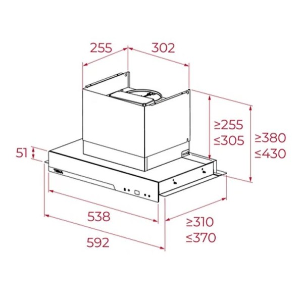 Вытяжка встраиваемая Teka INTEGRA GFI 67350 EOS IX (113110002)