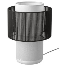 IKEA SYMFONISK Speaker lamp Textile shade White-black (994.826.84)