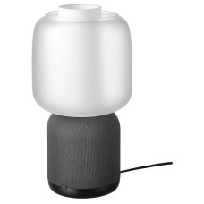 IKEA SYMFONISK Speaker lamp Glass shade Black-white (394.826.82)