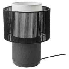 IKEA SYMFONISK Speaker lamp Textile shade Black (694.309.17)