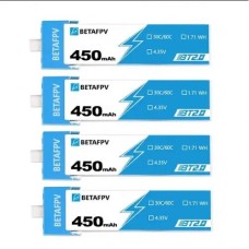 BetaFPV BT2.0 450mAh 1S 30C Battery 4PCS