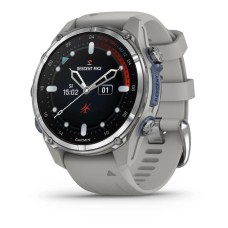 Garmin Descent Mk3 43 mm Stainless Steel with Fog Gray Silicone Band (010-02753-04-03)