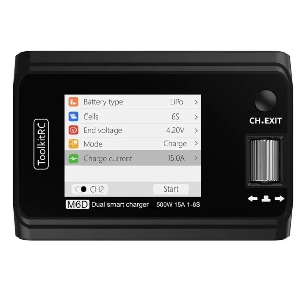 Зарядний пристрій ToolkitRC M6D DC 250W x2 (TK10800)