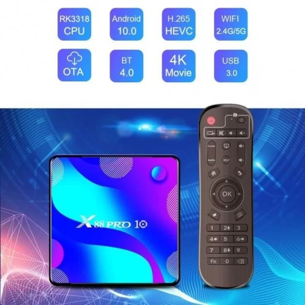 Стаціонарний медіаплеєр X88 Pro 10 2/16GB