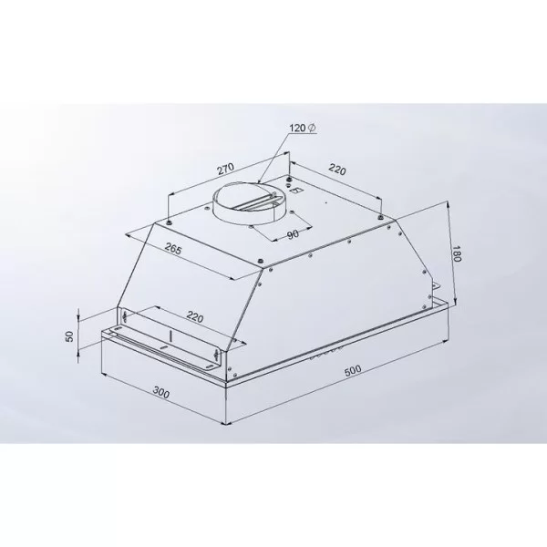 Витяжка вбудована Artel ART Canopi 350 GREY