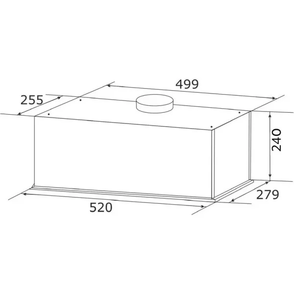 Витяжка вбудована GRANADO Palamos 4613-700 Black glass