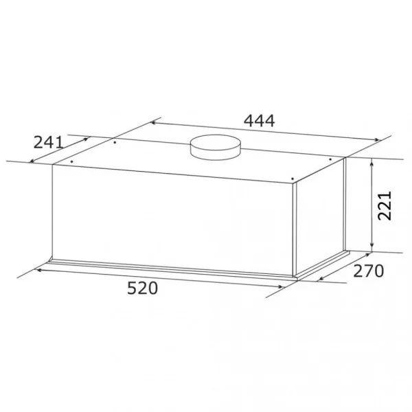 Витяжка вбудована GRANADO Palamos 3603-1200 Inox