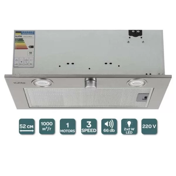 Витяжка вбудована Ventolux PUNTO 52 X (800) KN